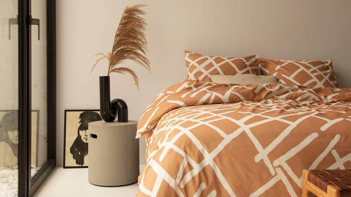 Damai Dekbedovertrek Cinderella Kline Caramel - Katoen - Bruin