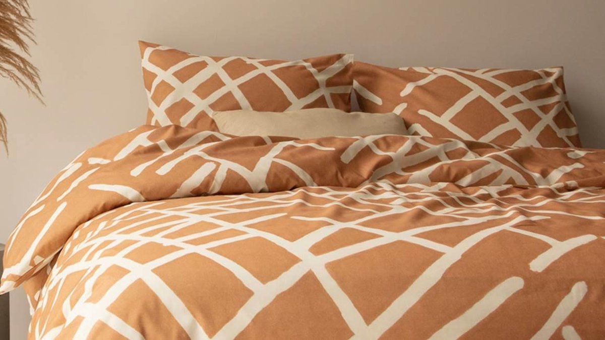 Damai Dekbedovertrek Cinderella Kline Caramel - Katoen - Bruin