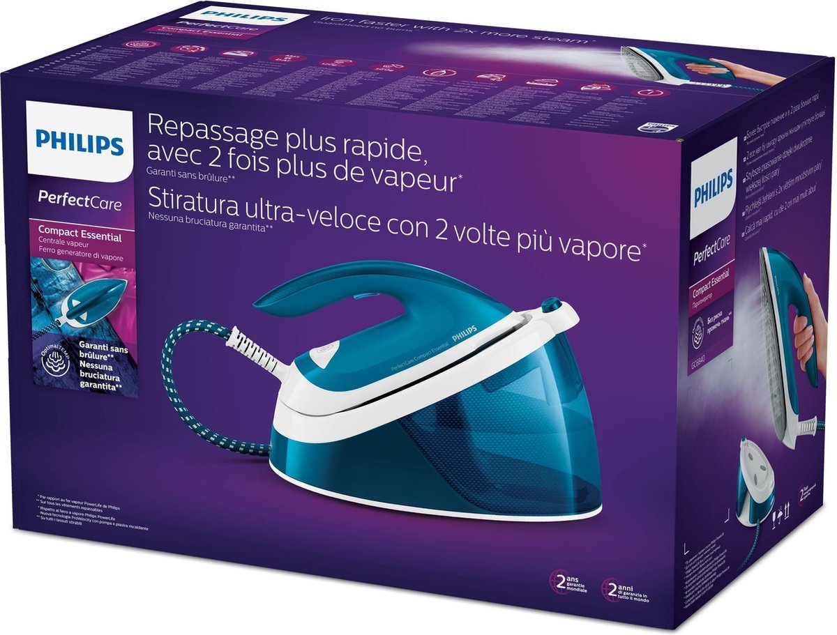 Philips PerfectCare Compact Essential GC6840/20 - Blauw