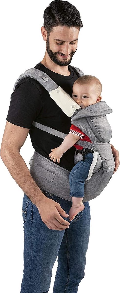 Chicco Draagzak Hip Seat Junior 60 Cm Polyester Antraciet - Beige