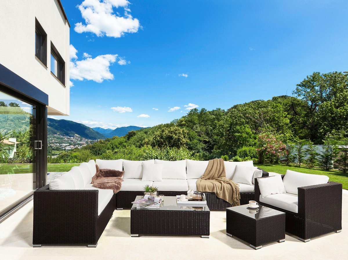 Beliani Xxl Kussenslopen Set Polyester 65 X 130 Cm - Wit