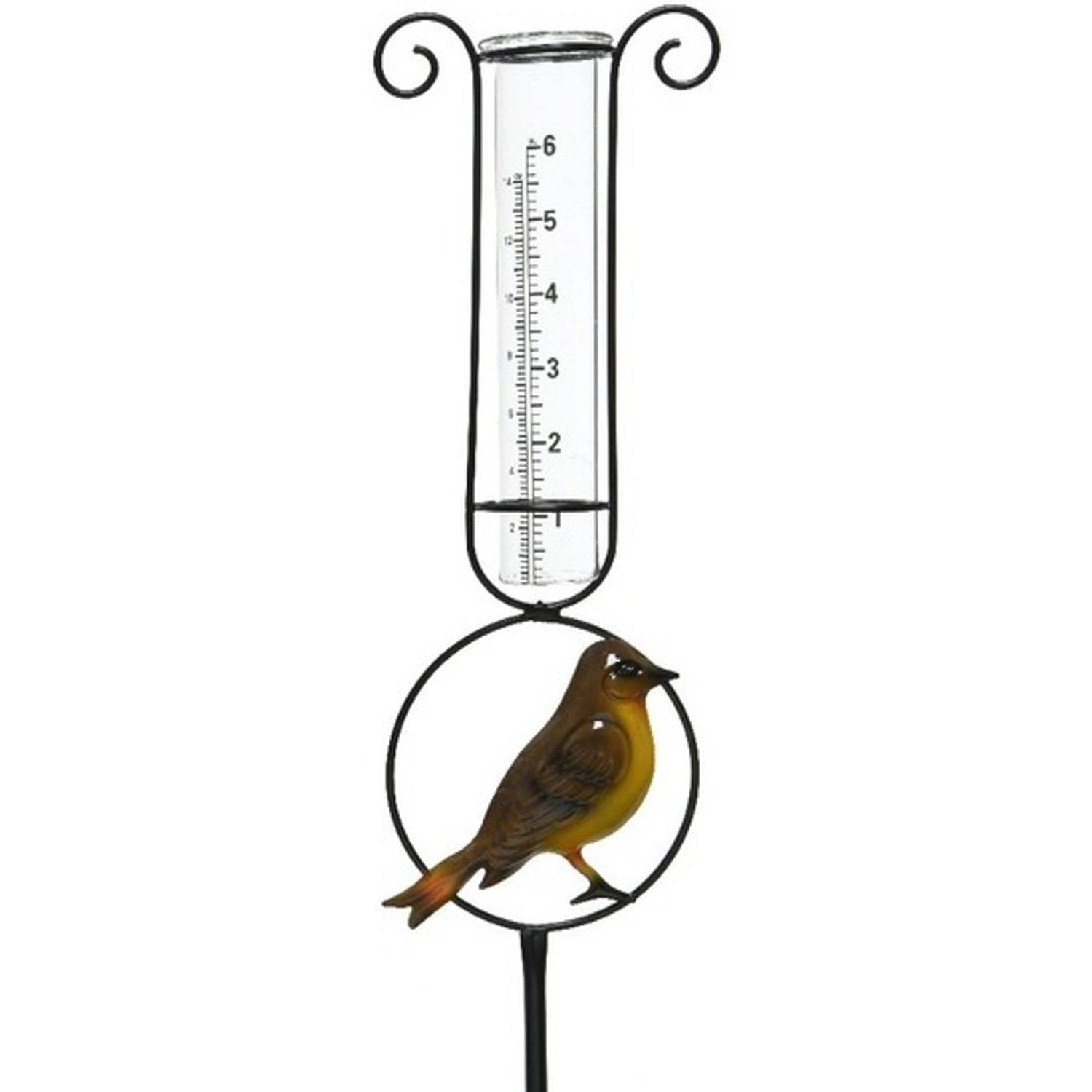 Decoris Regenmeter 33 Cm Met Vogel Decoratie - Regenmeters Tuinartikelen - Tuin Vogels