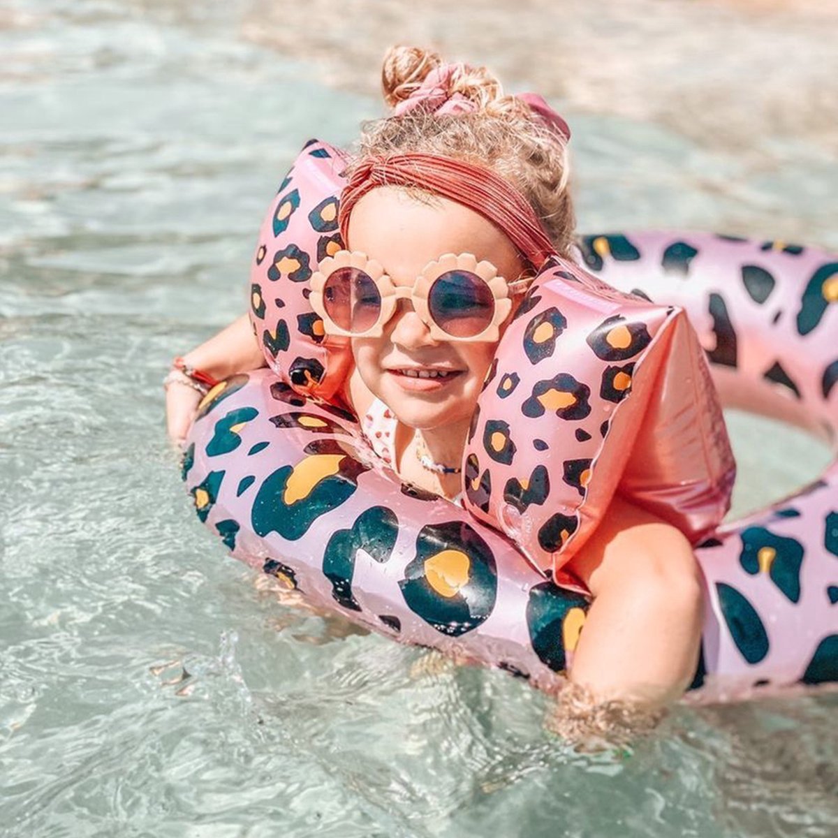 Swim Essentials Zwembandjes Panterprint 0-2 Jaar - Roze