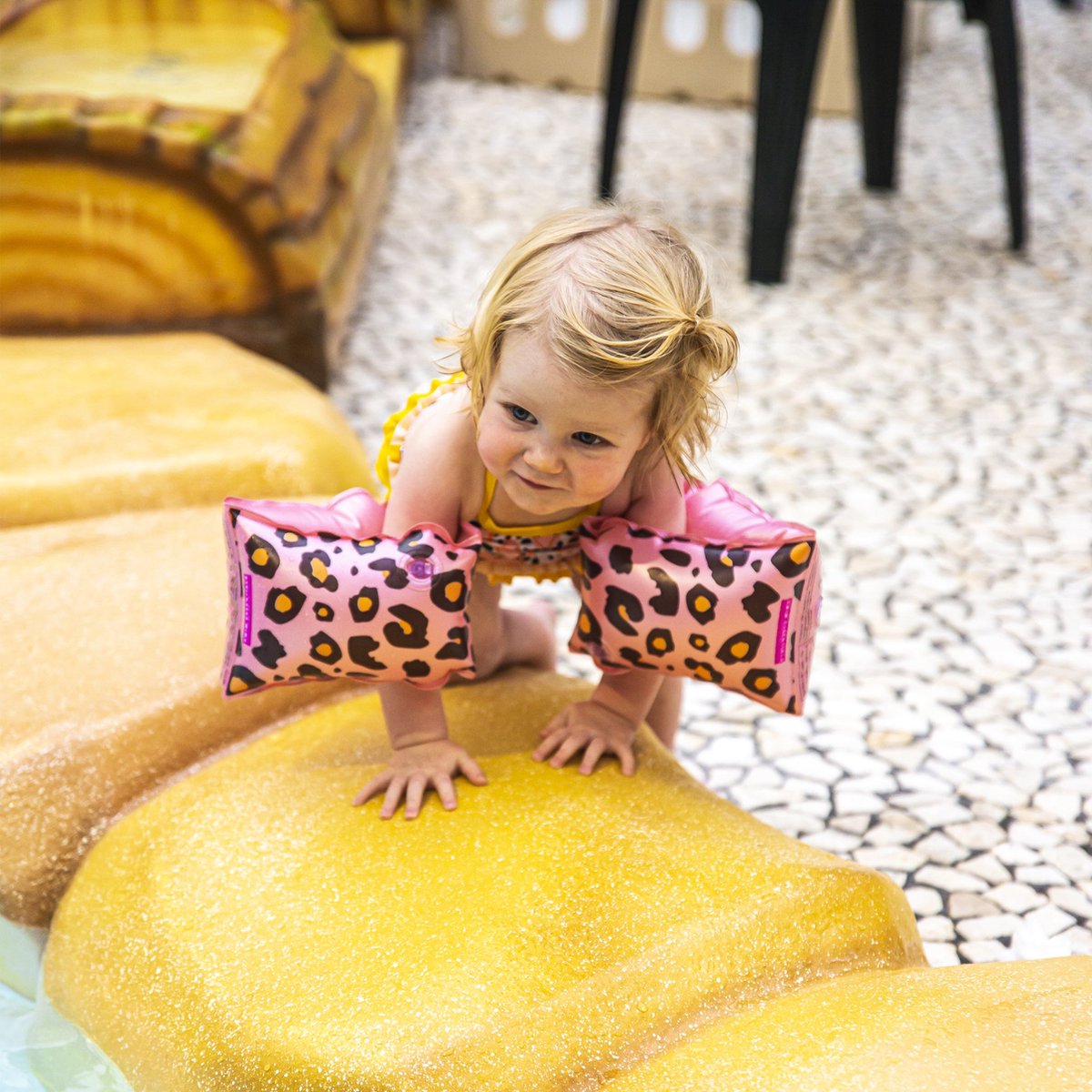 Swim Essentials Zwembandjes Panterprint 0-2 Jaar - Roze