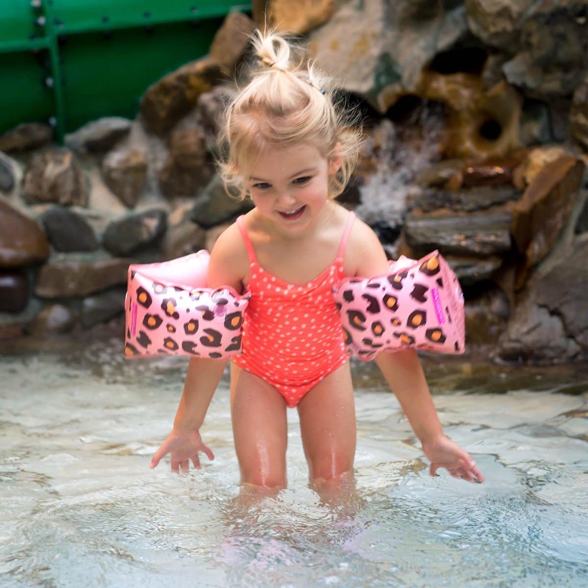 Swim Essentials Zwembandjes Panterprint 0-2 Jaar - Roze