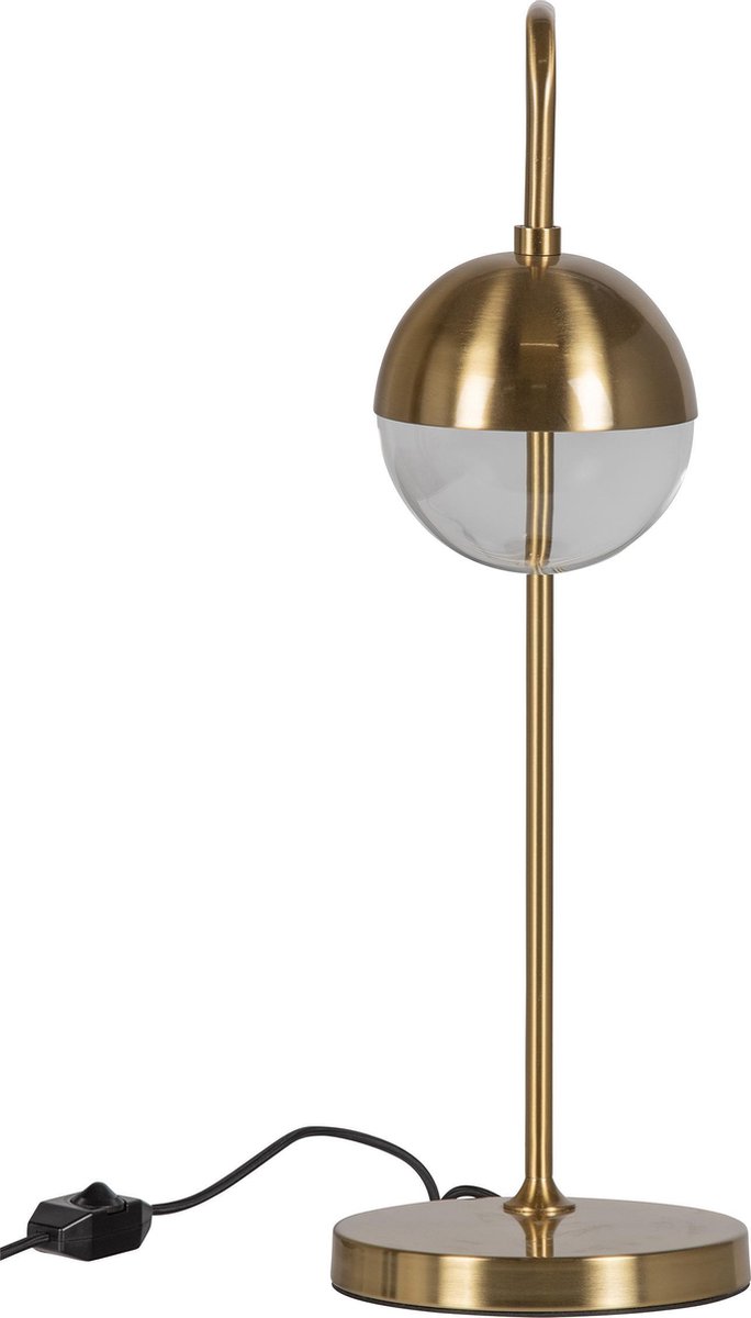 BePureHome Globular Tafellamp - Antique Brass - Goud