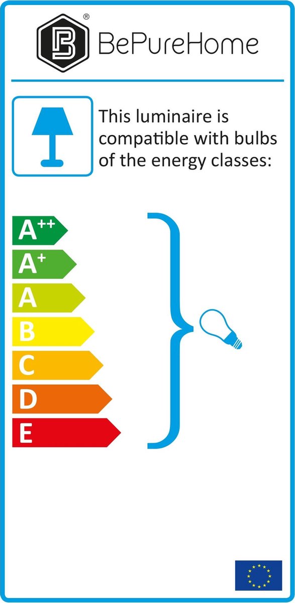 BePureHome Globular Tafellamp - Antique Brass - Goud