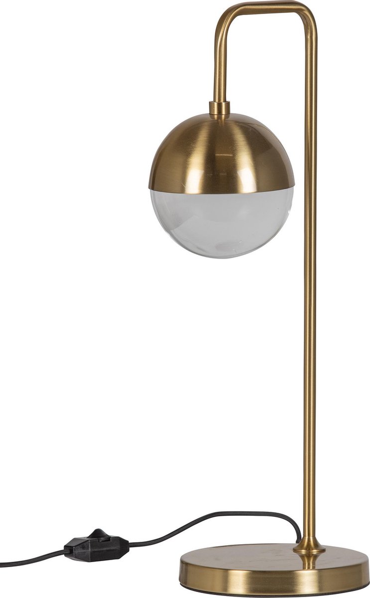 BePureHome Globular Tafellamp - Antique Brass - Goud