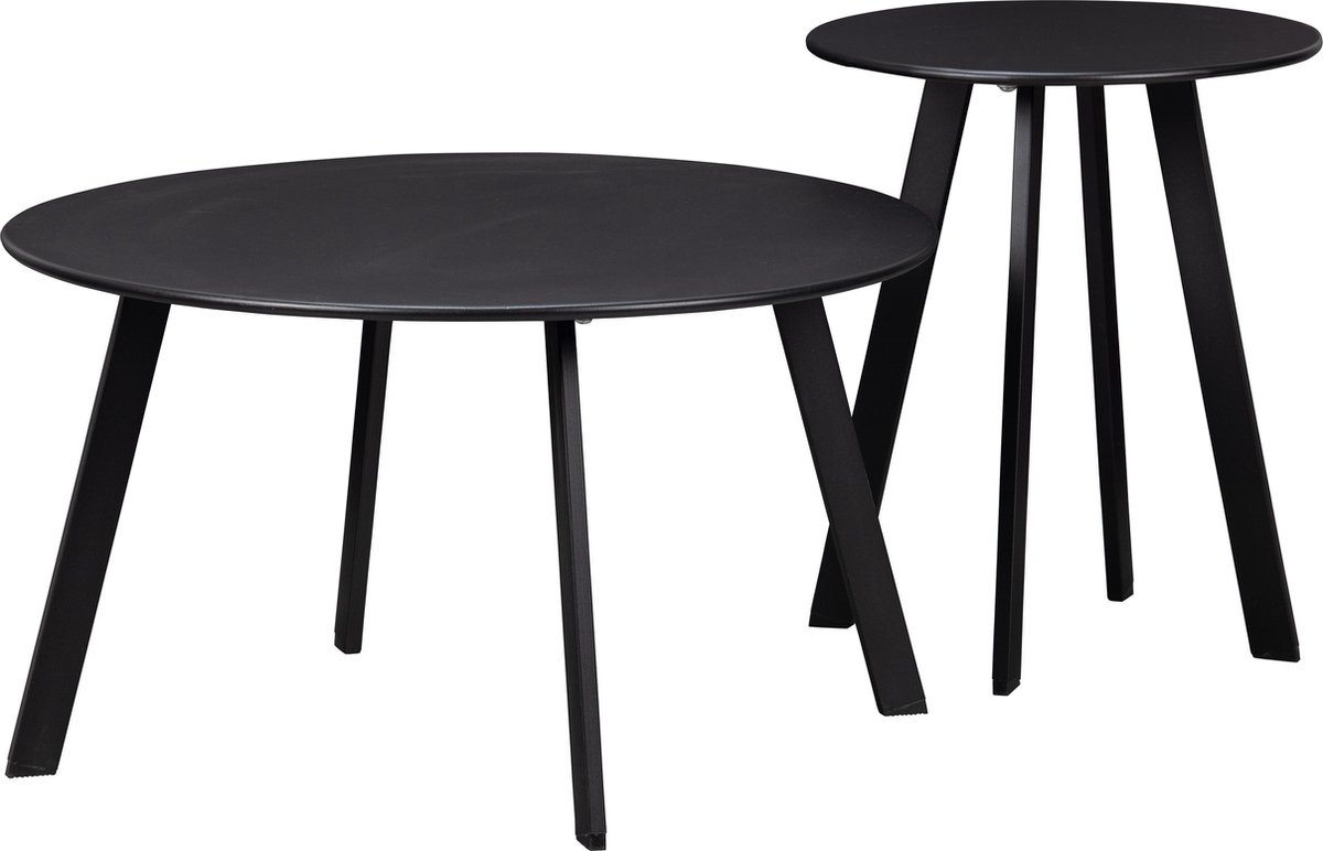 Trendhopper Woood Fer Bijzettafel - - Zwart