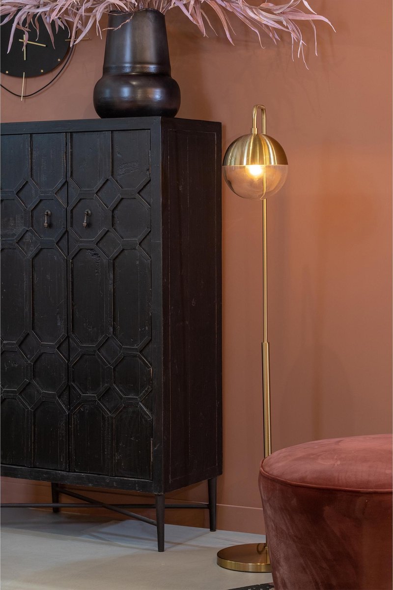 BePureHome Globular Vloerlamp - Antique Brass - Goud