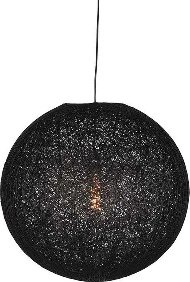 LABEL51 Hanglamp Twist Vlas - L - Zwart