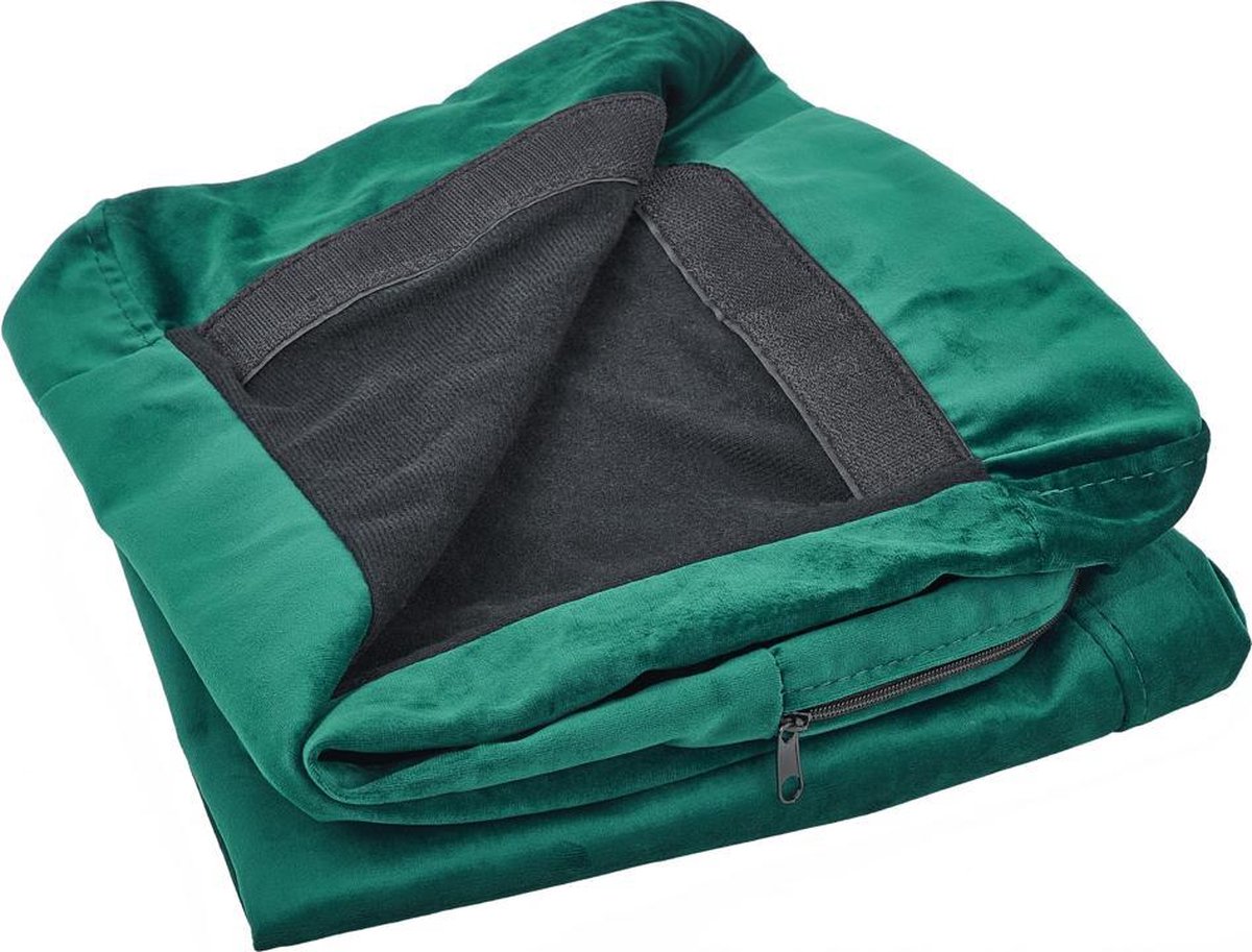 Beliani Bernes Fauteuil Fluweel 77 X 80 Cm - Groen