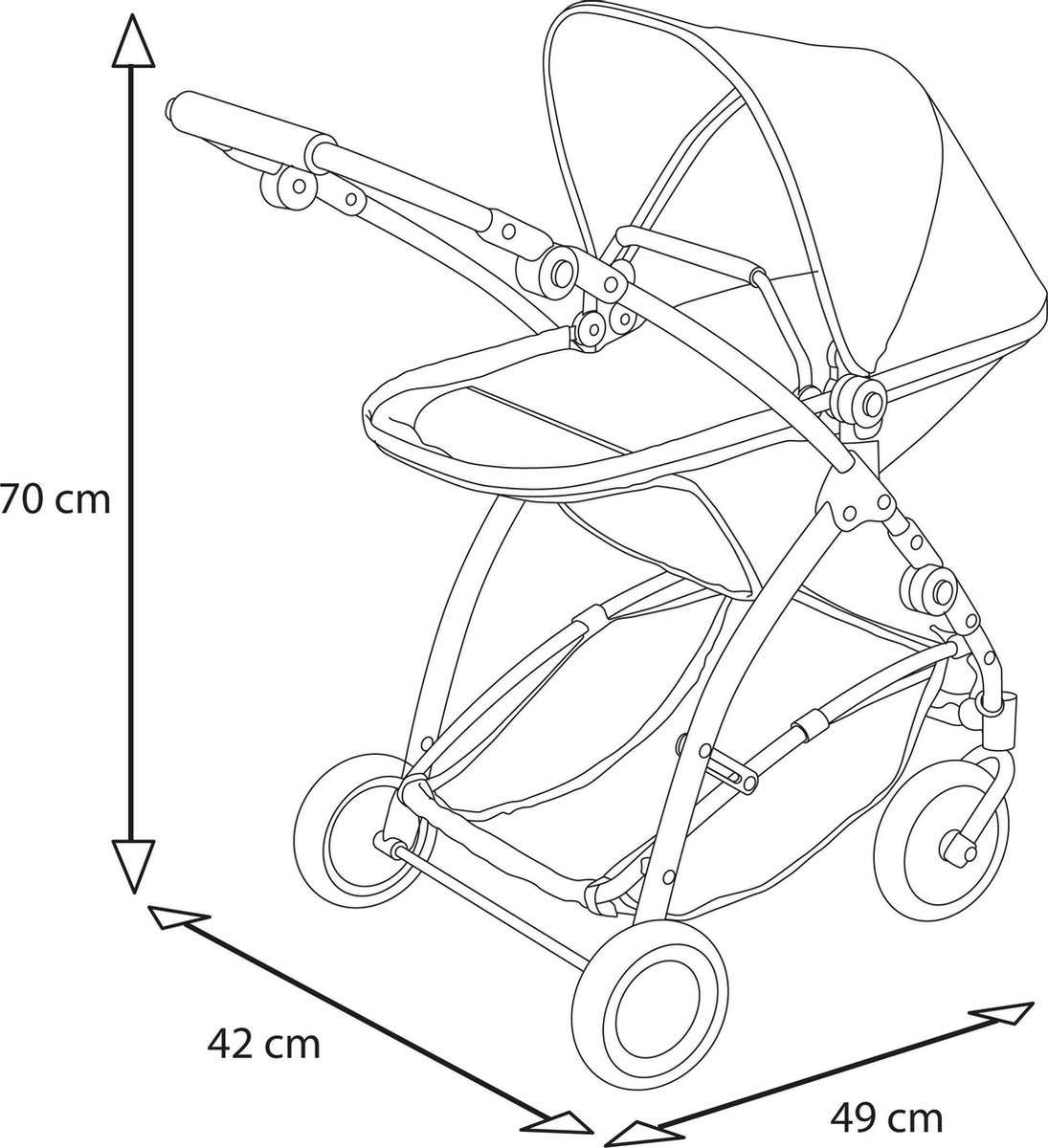 Brio Flex Poppenwagen - 24906000