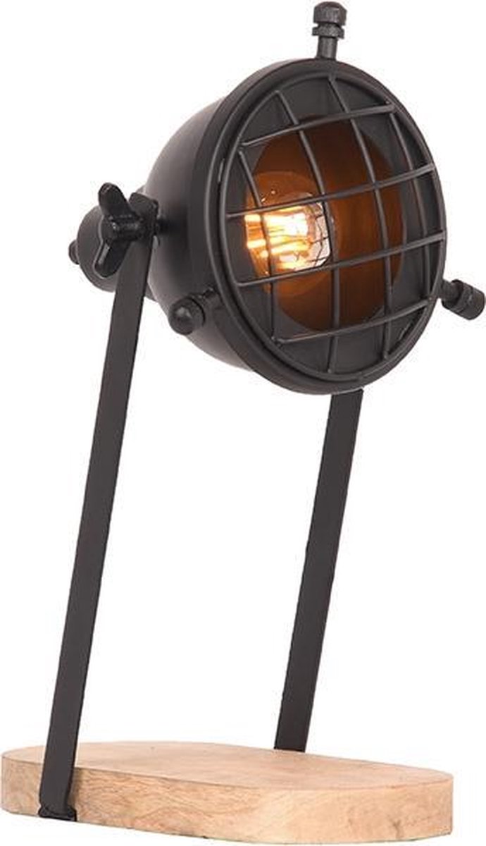 LABEL51 Tafellamp Grid Metaal - Zwart