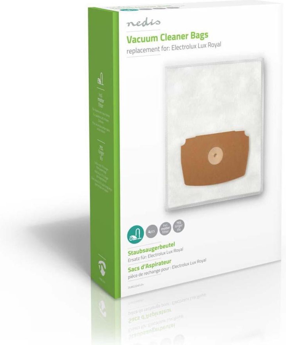 Nedis Dubg224ele4 Stofzuigerzak Electrolux Lux Royal