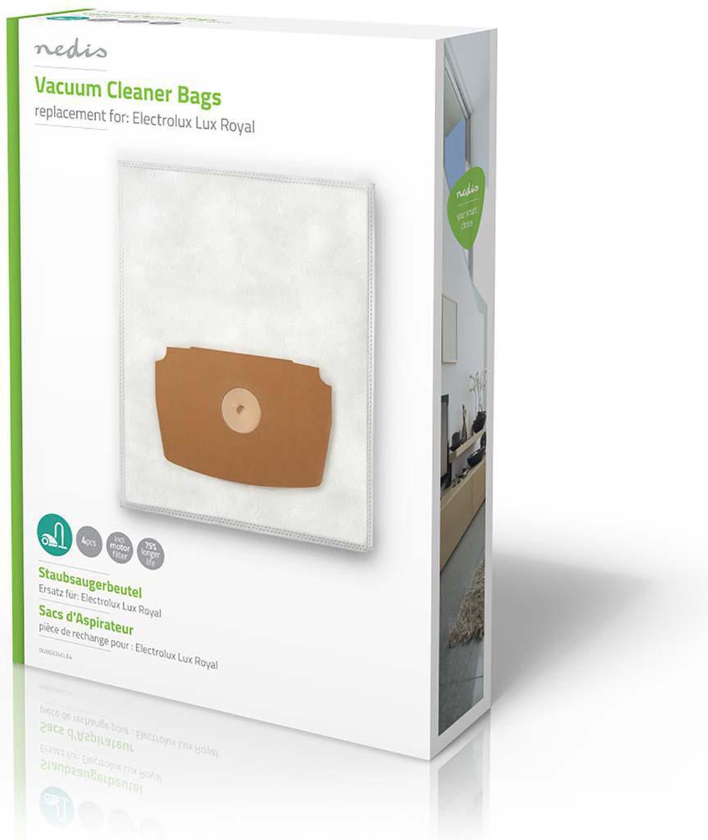 Nedis Dubg224ele4 Stofzuigerzak Electrolux Lux Royal