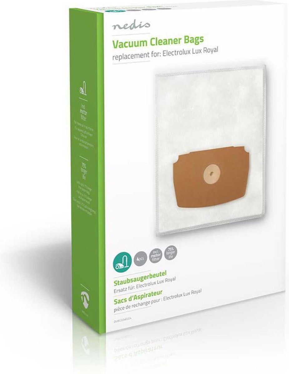 Nedis Dubg224ele4 Stofzuigerzak Electrolux Lux Royal