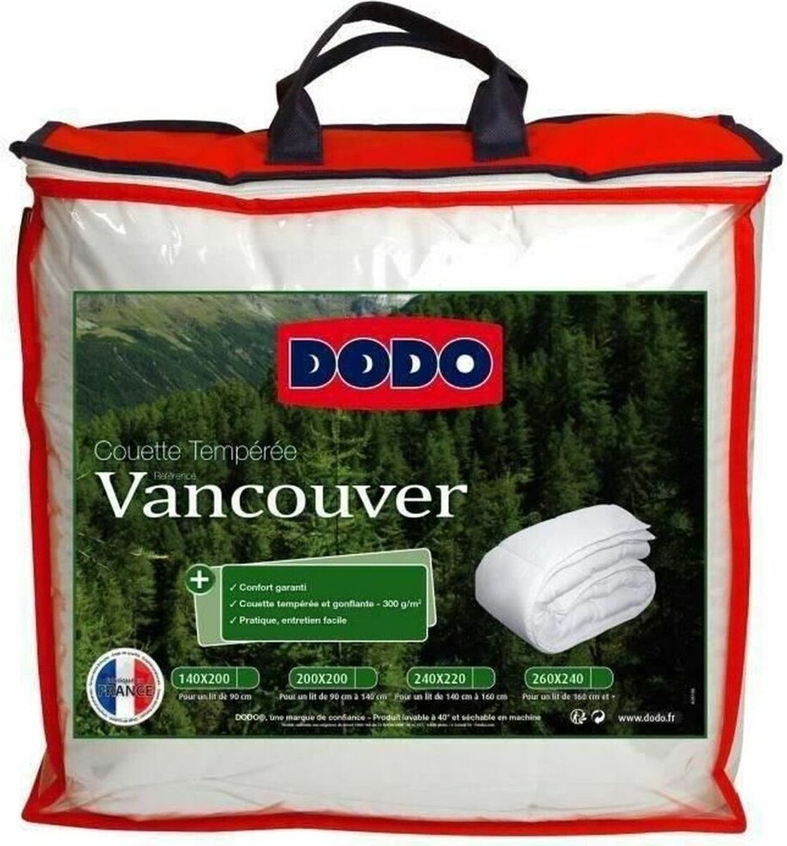 Dodo Vancouver Tempered Dekbed - 220 X 240 Cm - - Wit