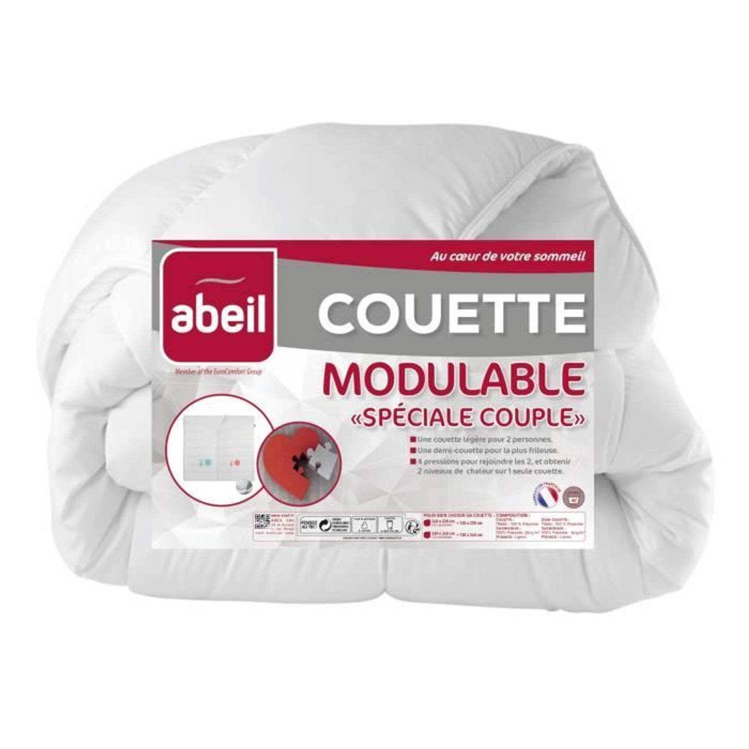 Abeil Couette Modulable Speciaal Koppel 220x240cm