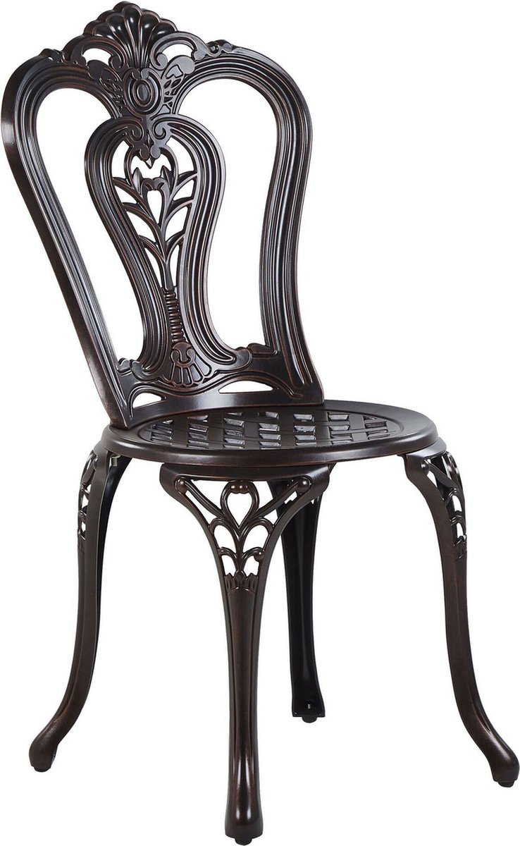 Beliani Bovino Balkonset Aluminium 65 X 65 Cm - Bruin