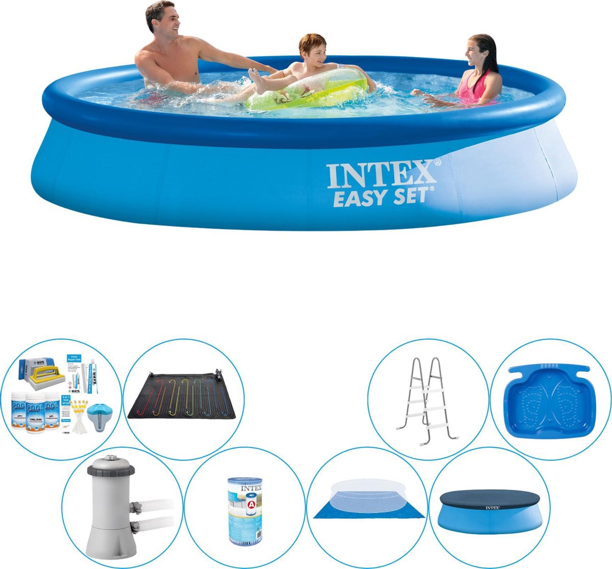 Intex Easy Set Rond 366x76 Cm - Zwembad Super Deal - Blauw