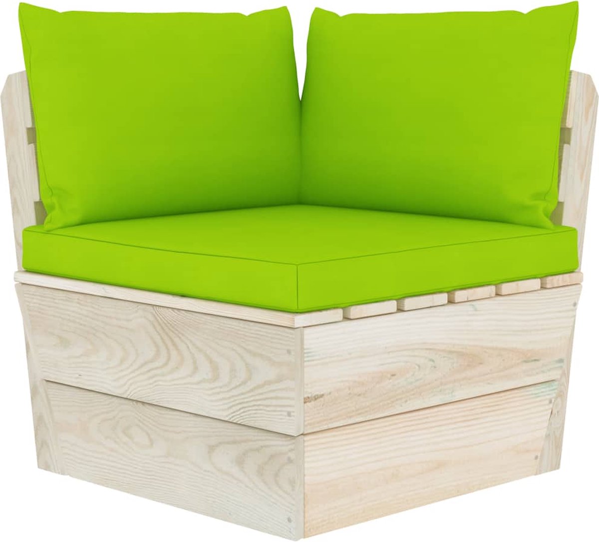 Vidaxl 6-delige Loungeset Met Kussens Pallet Vurenhout - Groen