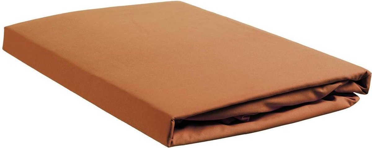 AMBIANTE Hoeslaken Katoen-lits-jumeaux (180x210/220 Cm) - Oranje