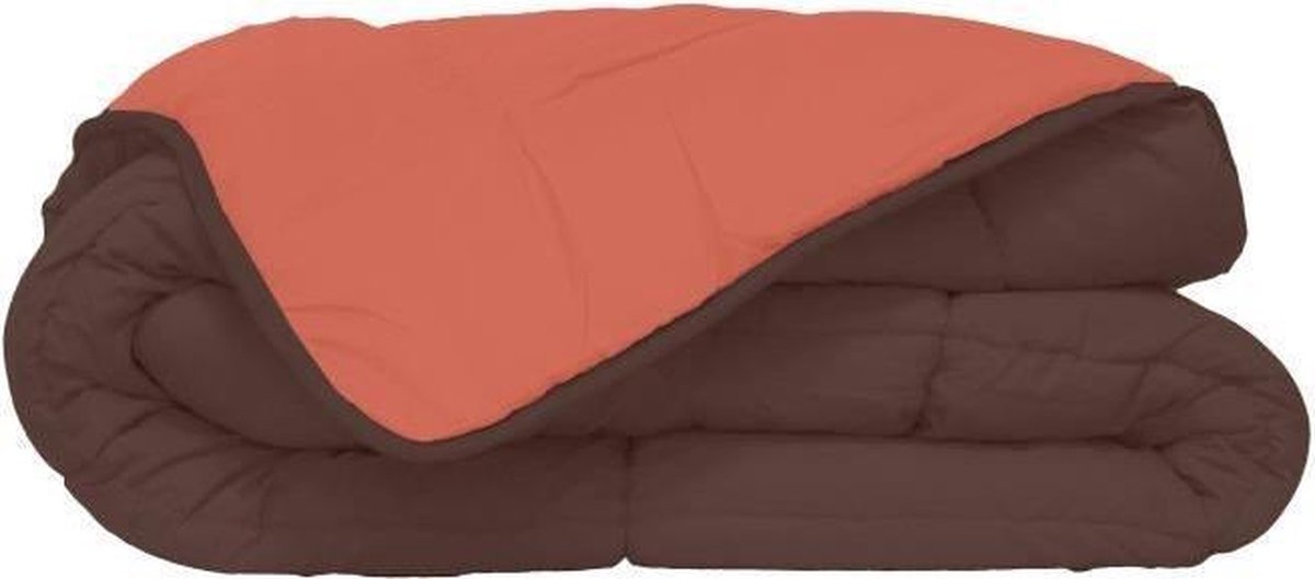 Poyet Motte Dekbed Microfiber 400 G / M² Calgary Chocolate & 140x200cm - Coral