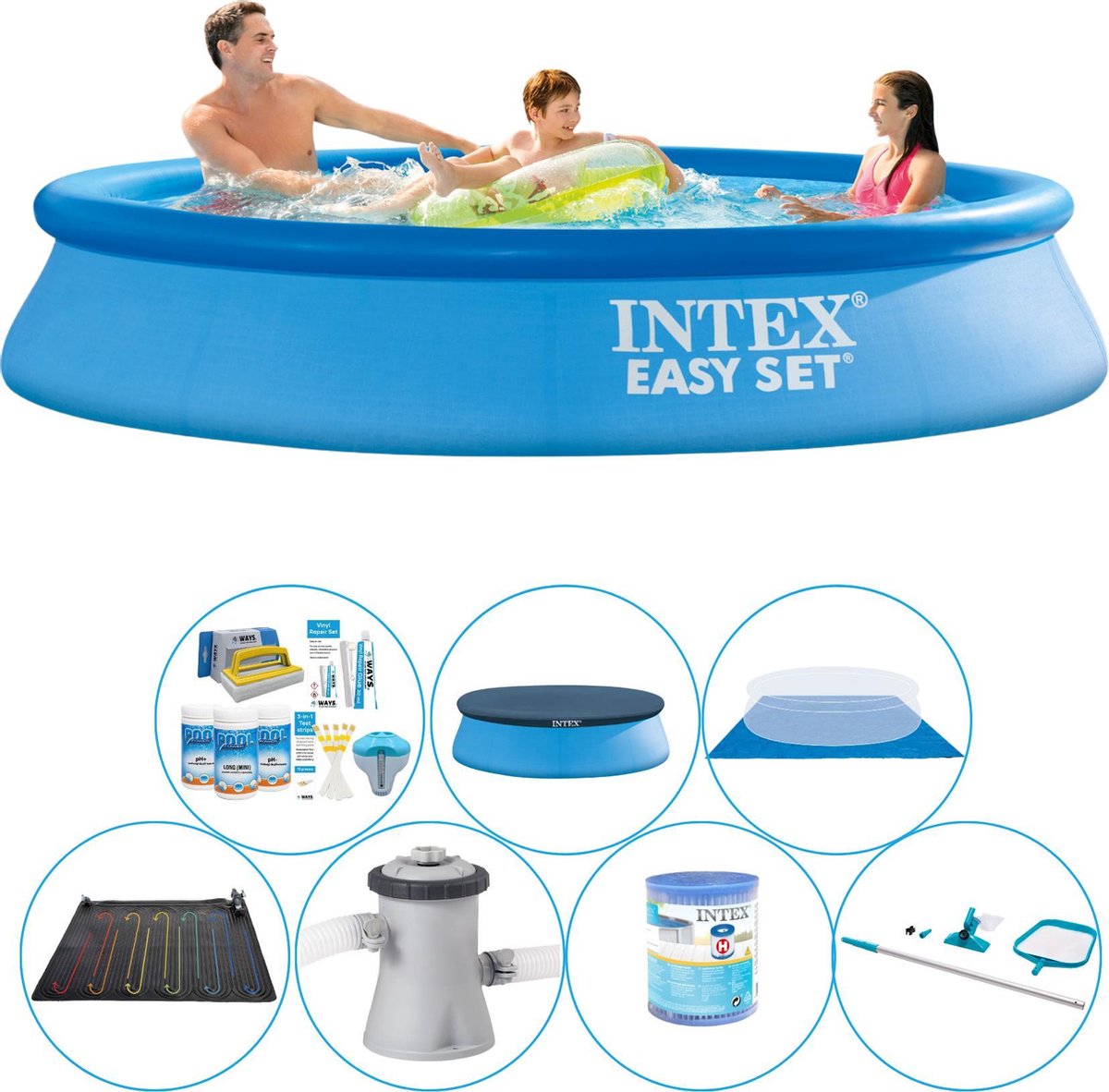Intex Zwembad Set - Easy Set Rond 305x61 Cm - Blauw