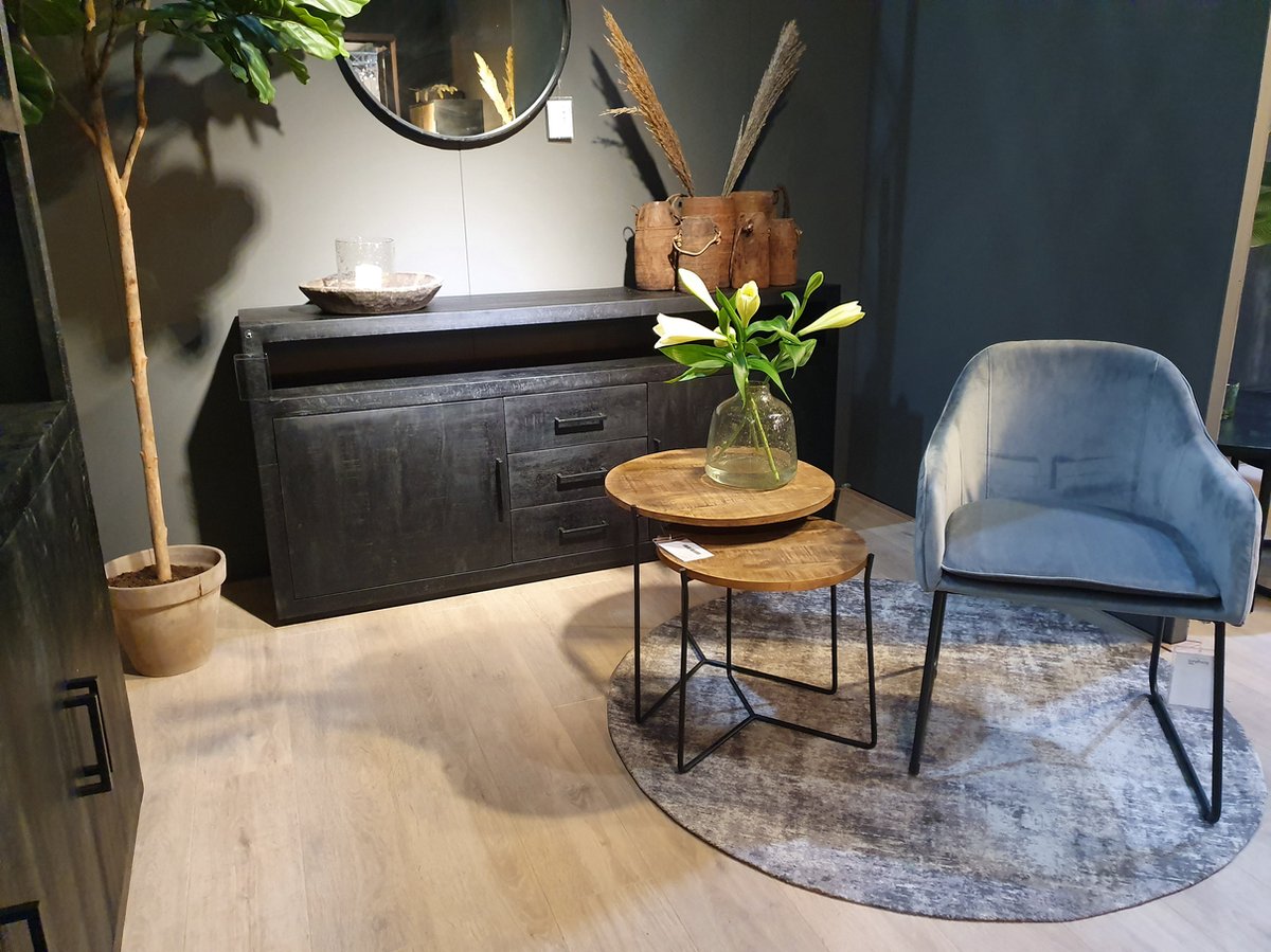Livingfurn - Dressoir - Jaxx 180cm - Zwart