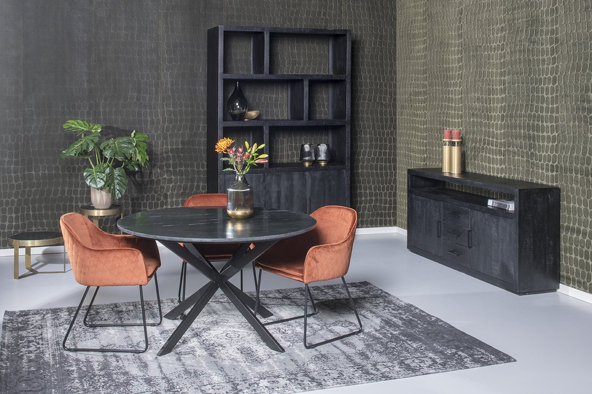 Livingfurn - Dressoir - Jaxx 180cm - Zwart