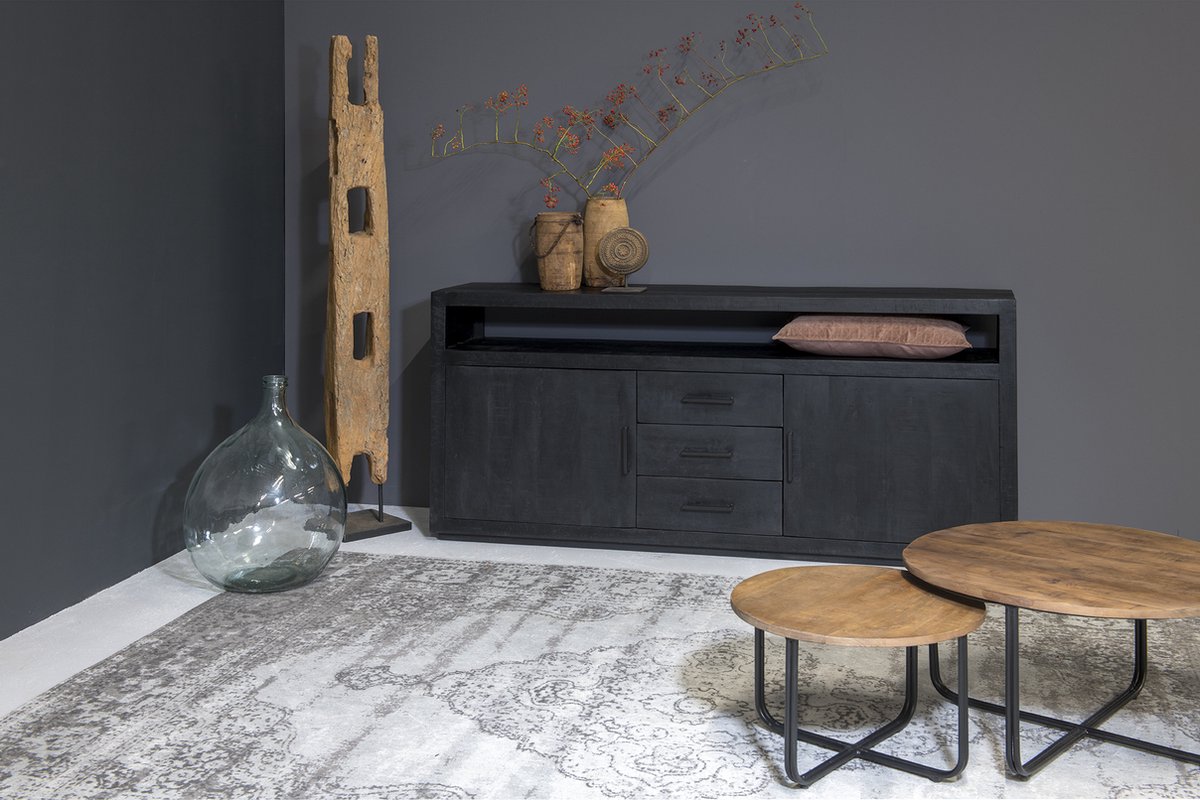 Livingfurn - Dressoir - Jaxx 180cm - Zwart