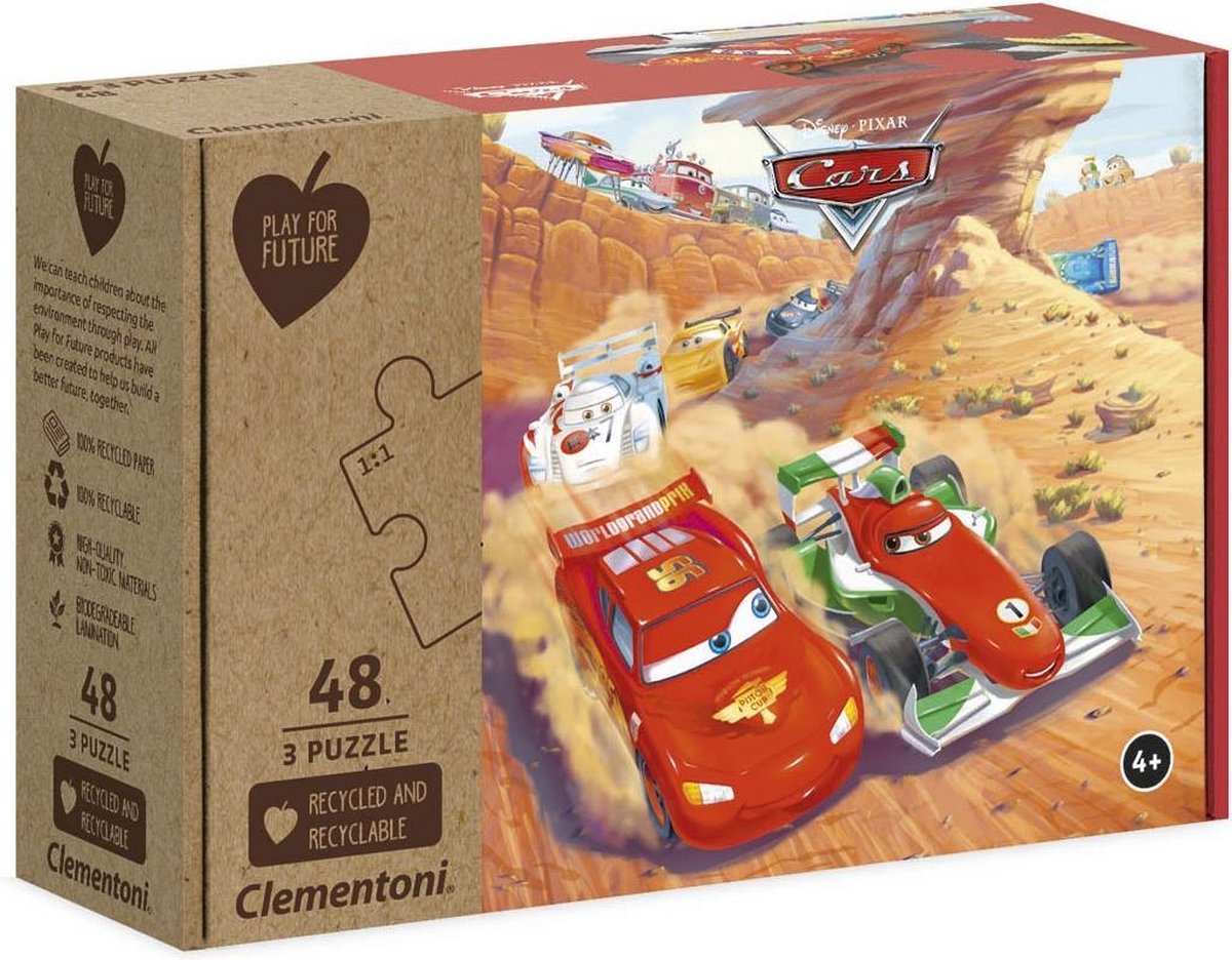 Clementoni Legpuzzel Disney Pixar Cars Junior 3 X 48 Stukjes