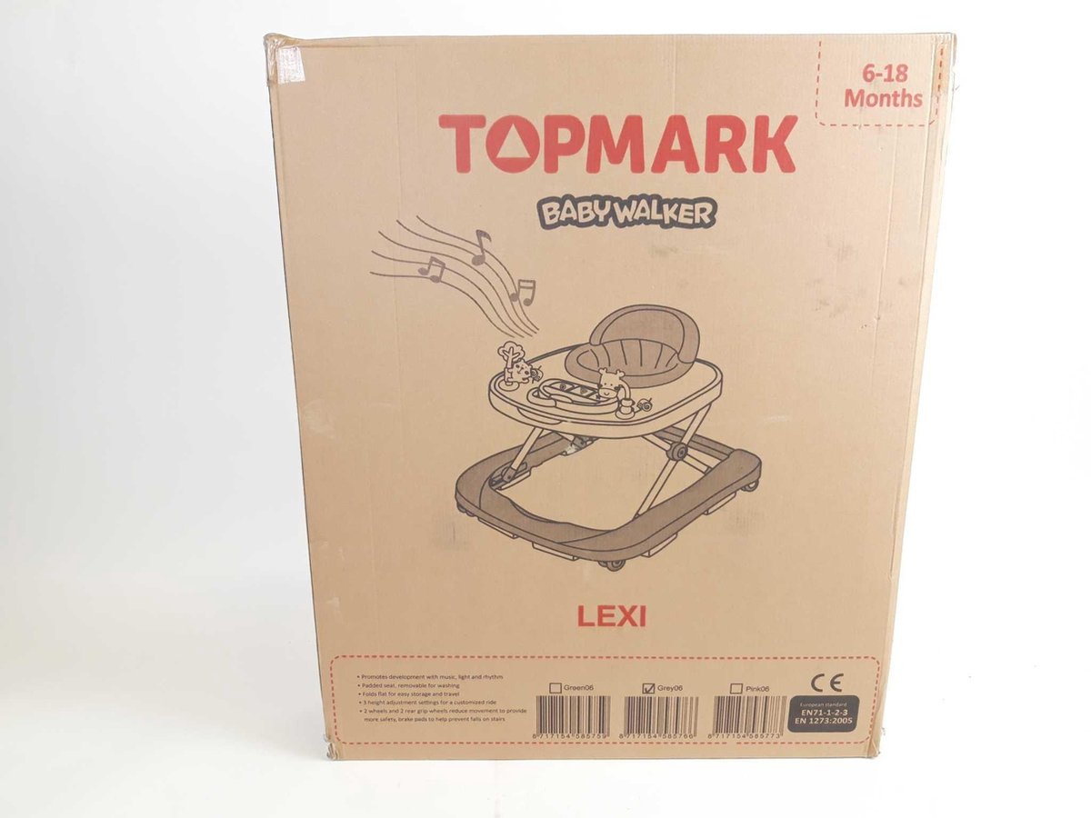 Topmark Loopstoel Lexi Grey - Grijs