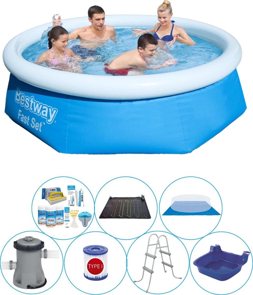 Bestway Fast Set Rond 244x66 Cm - 8-delig - Zwembad Deal - Blauw