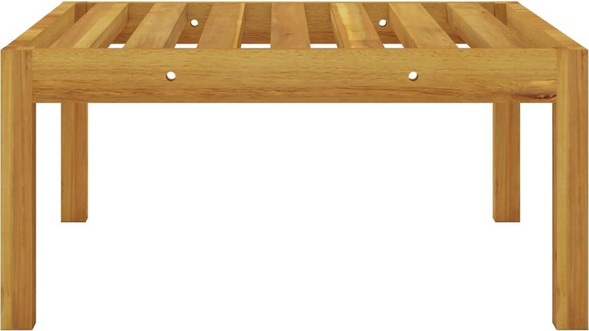 Vidaxl 3-delige Loungeset Met Kussens Massief Acaciahout - Bruin