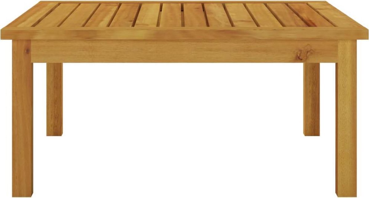 Vidaxl 3-delige Loungeset Met Kussens Massief Acaciahout - Bruin