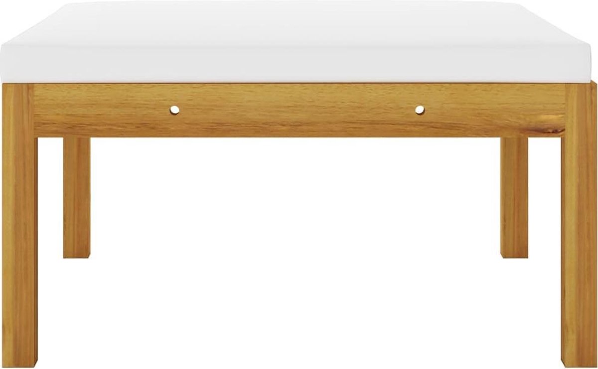 Vidaxl 3-delige Loungeset Met Kussens Massief Acaciahout - Bruin