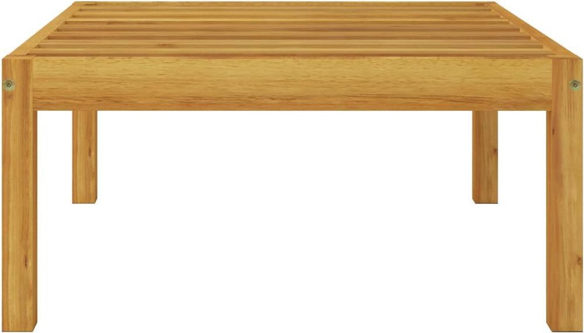 Vidaxl 3-delige Loungeset Met Kussens Massief Acaciahout - Bruin