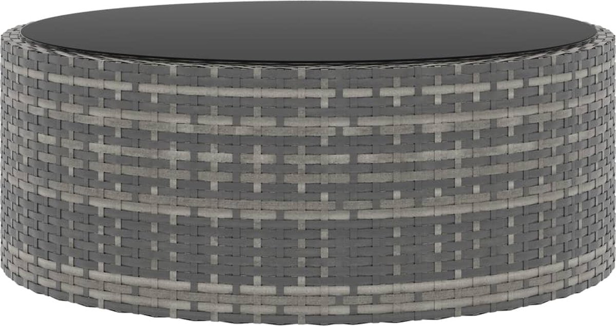 Vidaxl 6-delige Loungeset Met Kussens Poly Rattan - Bruin