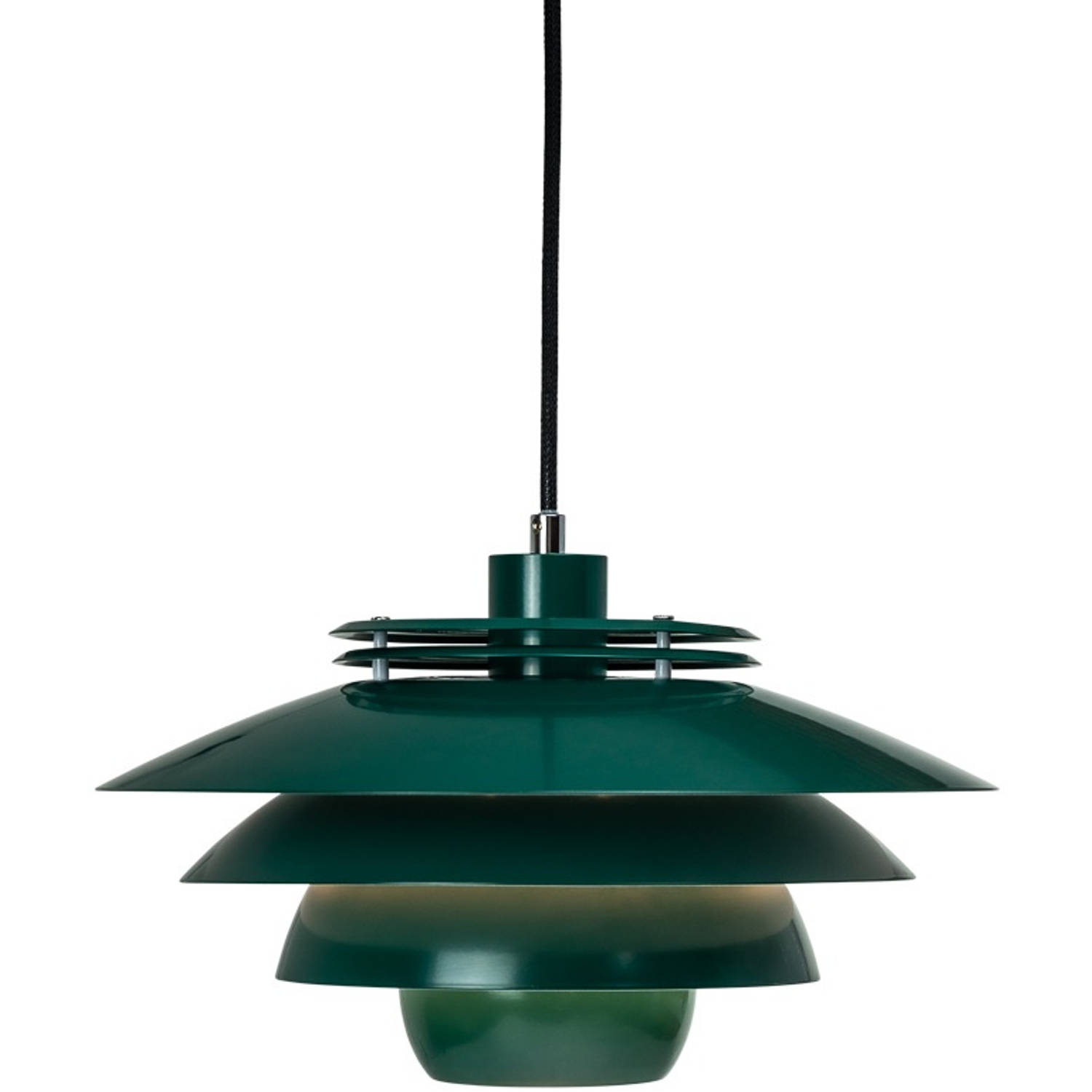 Dyberg Larsen Hanglamp Ejka 60w 38 X 20 Cm Staal Donker - Groen