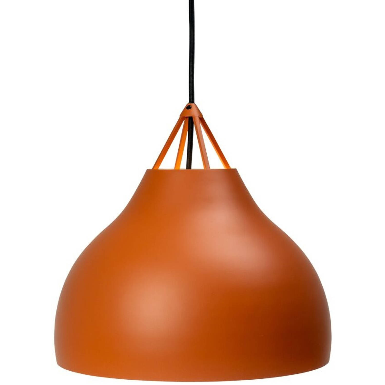 Dyberg Larsen Hanglamp Pyra 60w E27 29 X 30 Cm Staal Cognac