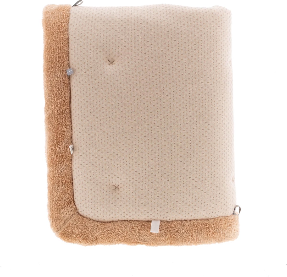 Snoozebaby Boxkleed Milky Rust 75 X 95 Cm Katoen Lichtbruin