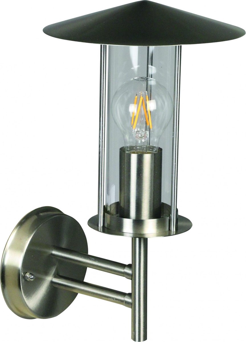 Luxform Lighting Luxform Wandlamp Utah 60w 230v Rvs 22,5 X 34,5 Cm Zilver - Silver