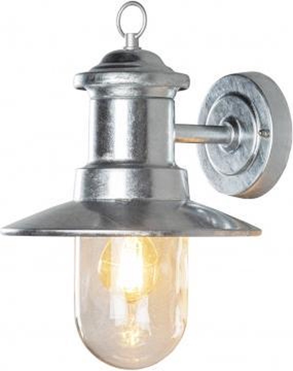 Konstsmide Wandlamp Napoli 60w 230v Staal 31 Cm Zilver - Silver