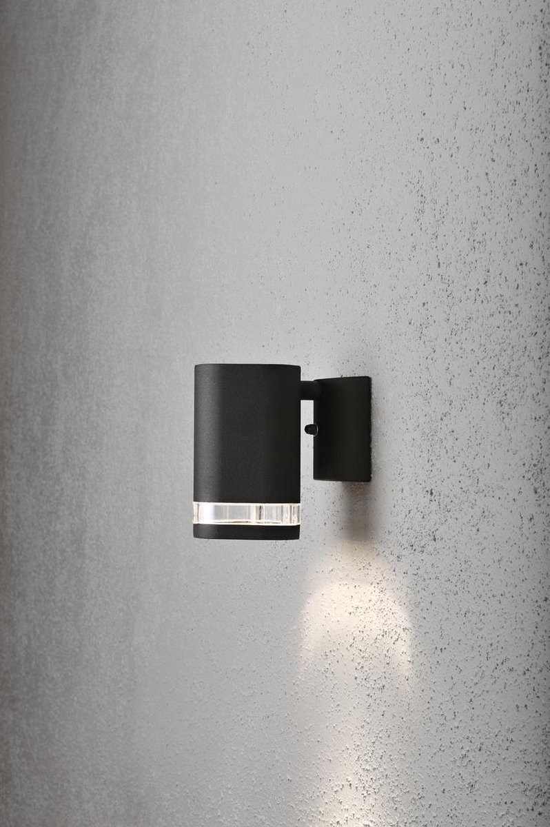 Konstsmide Wandlamp Modena Single 35w 230v Aluminium 15 Cm - Zwart