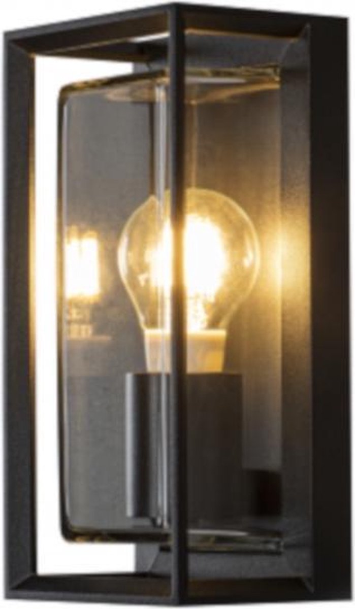 Konstsmide Wandlamp Brindisi 20w 230v Aluminium 26 Cm - Zwart