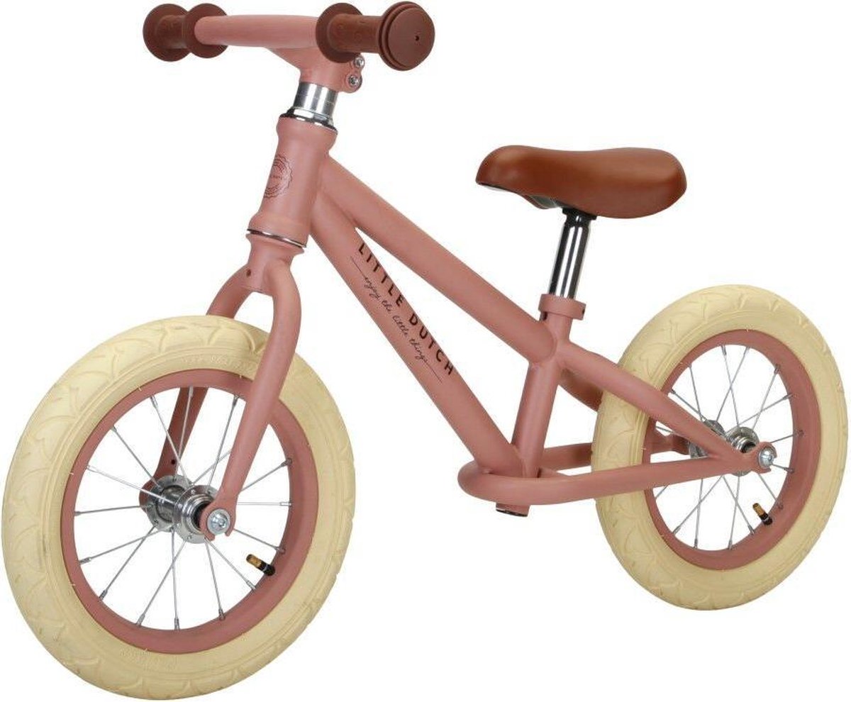 Tiamo Little Dutch Loopfiets - Pink Matt - Roze