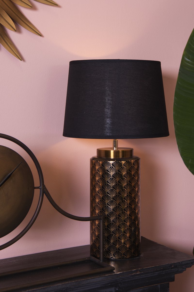 Clayre & Eef Tafellamp Ø 28x51 Cm E27/max 60w 6lmc0054 - Goud