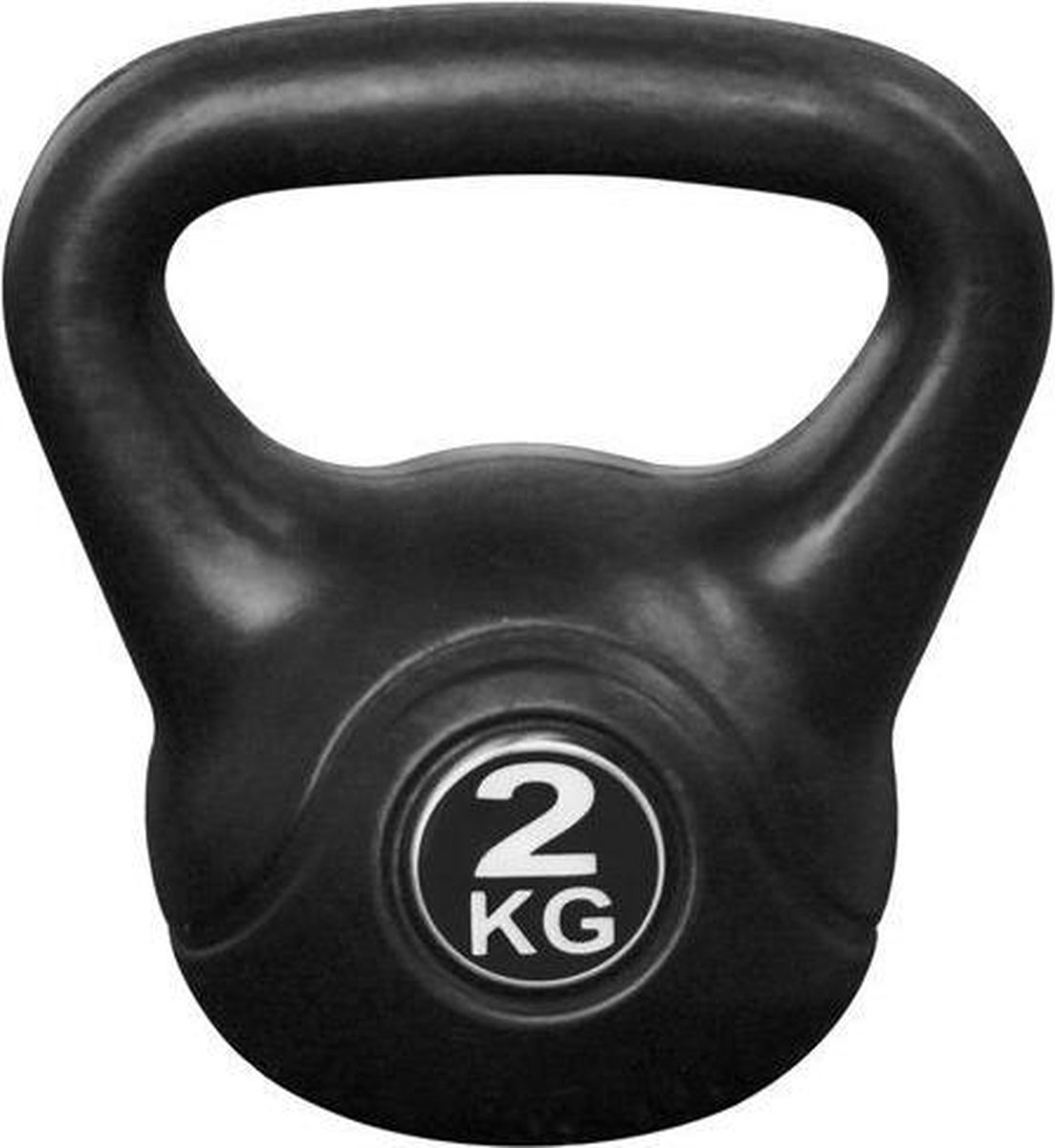 IVOL Kettlebell Voor Binnen En Buiten - Kunststof 2 Kg - Zwart